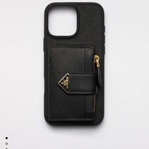 Prada Black and Gold Phone Case new in box